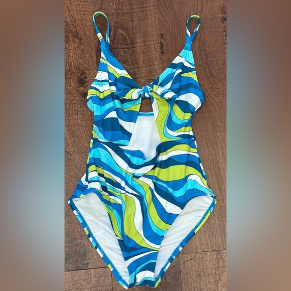 Michael kors women’s one 1 piece bathing swim suit Sz 8 - Picture 1 of 8
